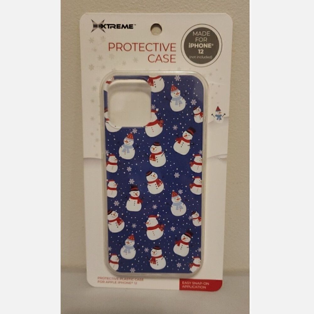 NEW Xtreme Protective Case Made For iPhone 12 Holiday Theme NIP Snowmen Snow